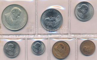 Dél-Afrika 1967. 1c-1R (7xklf), közte 1R Ag "Dr. Verwoerd" forgalmi sor sérült fóliatokban...