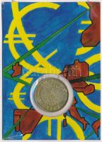 Franciaország 2002. 1/4E Gyermekek Euro dizájnja Cu-Al-Ni díszlapon T:UNC France 2002. 1/4 Euro Childrens Euro Design Cu-Al-Ni on cardboard sheet C:UNC Krause KM#1293