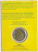 Franciaország 2002. 1/4E "Gyermekek Euro dizájnja" Cu-Al-Ni díszlapon T:UNC
France 2002. ...