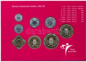 Holland Antillák 2002. 1c - 5G (8xklf) forgalmi sor szettben, karton dísztokban T:BU kis patina
Net...