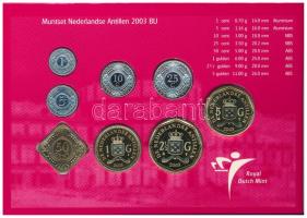 Holland Antillák 2003. 1c - 5G (8xklf) forgalmi sor szettben, karton dísztokban T:BU 
Netherlands A...