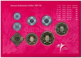 Holland Antillák 2005. 1c - 5G (8xklf) forgalmi sor szettben, karton dísztokban T:BU 
Netherlands A...