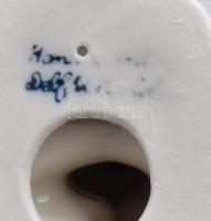 3 db Delft fiú és lány figura, jelzett, hibátlan, m: 11-12 cm