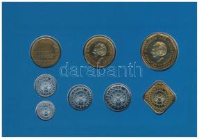 Holland Antillák 1992. 1c - 2 1/2G (7xklf) forgalmi sor + "Holland verde" zseton szettben,...