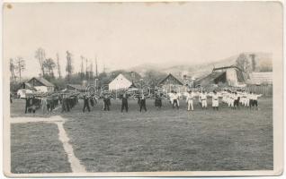 1935 Hátszeg, Hateg; Instructia premilitara / Katonai előkészítő oktatás / Romanian pre-military instruction. Horváth photo (fl)