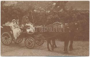 Szászváros, Broos, Orastie; esküvő / wedding, Transylvanian folklore. Schuller photo (EK)