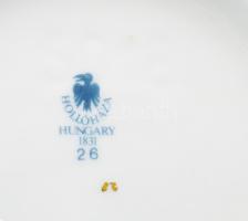 Hollóházi Jurcsák László által tervezett váza: Négy évszak. Matricás, jelzett, hibátlan, m: 31 cm