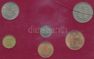 Nagy-Britannia 1967. 1/2p-1/2C (6xklf) forgalmi sor sérült műanyag tokban T:UNC,AU Great Britain 196...