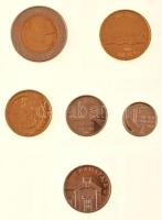 Finnország 2001. 10p - 10M (5xklf) forgalmi sor + "Finn verde" Cu-Ni zseton szettben, kart...