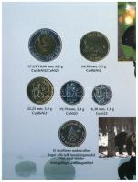 Finnország 1995. 10p - 10M (5xklf) forgalmi sor + "Finn verde / Conrad Lihr" zseton szettb...