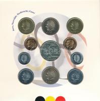 Belgium 1996. 50c-50Fr (10xklf) forgalmi sor karton dísztokban, minden névértékből francia és hollan...