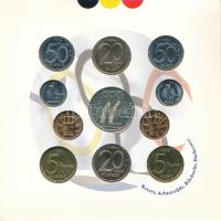 Belgium 1996. 50c-50Fr (10xklf) forgalmi sor karton dísztokban, minden névértékből francia és hollan...