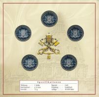 Szomália 2006. 1$ Cu-Ni (5xklf) "XVI. Benedek pápa" érmeszett karton dísztokban T:BU
Soma...