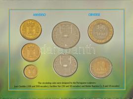 Portugália 1998. 1E-200E (7xklf) + 100E "Expo 98" + 200E "Expo 98" forgalmi sor,...