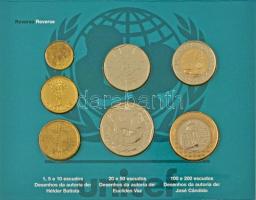 Portugália 1999. 1E-200E (7xklf) + 100E "UNICEF" + 200E "UNICEF" forgalmi sor, k...