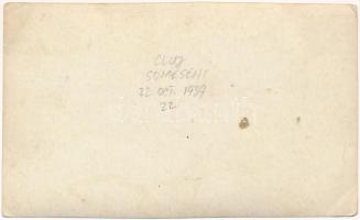 1939 Szamosfalva, Someseni (Kolozsvár, Cluj); román katonák / Romanian military, group of soldiers. ...