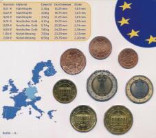 Németország 2004A 1c-2E (8xklf) forgalmi szett műanyag tokban T:UNC
Germany 2004A 1 Cent - 2 Euro (...