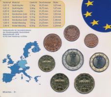 Németország 2005D 1c-2E (8xklf) forgalmi szett műanyag tokban T:UNC
Germany 2005D 1 Cent - 2 Euro (...