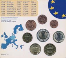 Németország 2005F 1c-2E (8xklf) forgalmi szett műanyag tokban T:UNC
Germany 2005F 1 Cent - 2 Euro (...