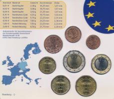 Németország 2005J 1c-2E (8xklf) forgalmi szett műanyag tokban T:UNC
Germany 2005J 1 Cent - 2 Euro (...