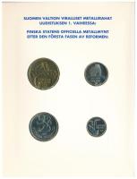 Finnország 1991. 10p - 5M (4xklf) forgalmi sor karton dísztokban T:UNC 
Finland 1991. 10 Pennia - 5...