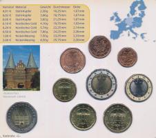 Németország 2006G 1c-2E (8xklf) + 2E "Schleswig-Holstein" forgalmi szett műanyag tokban T:...