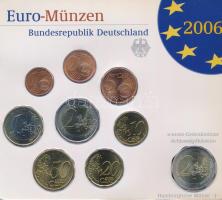 Németország 2006J 1c-2E (8xklf) + 2E &quot;Schleswig-Holstein&quot; forgalmi szett műanyag tokban T:UNC Germany 2006J 1 Cent - 2 Euro (8xdiff) + 2 Euro &quot;Schleswig-Holstein&quot; coin set in plastic case C:UNC