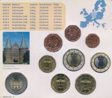 Németország 2006J 1c-2E (8xklf) + 2E "Schleswig-Holstein" forgalmi szett műanyag tokban T:...