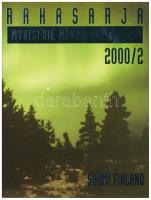 Finnország 2000. 10p - 10M (5xklf) forgalmi sor + &quot;Finn verde&quot; zseton szettben, karton dísztokban T:UNC a dísztok ragasztása felvált Finland 2000. 10 Pennia - 10 Markkaa (5xdiff) + &quot;Mint of Finland&quot; token in set, in cardboard case C:UNC the gluing of the decorative case is loose