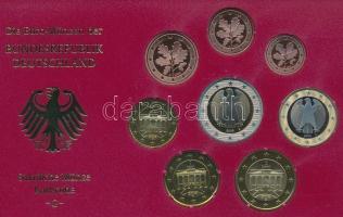 Németország 2005G 1c-2E (8xklf) forgalmi szett műanyag és papírtokban T:PP
Germany 2005G 1 Cent - 2...