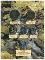 Finnország 1993. 10p - 10M (6xklf) forgalmi sor benne 1M Cu-Ni forgalomba nem került érme, karton dí...