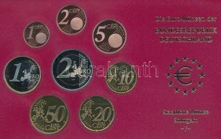 Németország 2004F 1c-2E (8xklf) forgalmi szett műanyag és papírtokban T:PP
Germany 2004F 1 Cent - 2...