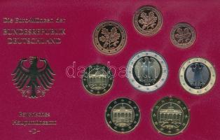 Németország 2005D 1c-2E (8xklf) forgalmi szett műanyag és papírtokban T:PP
Germany 2005D 1 Cent - 2...