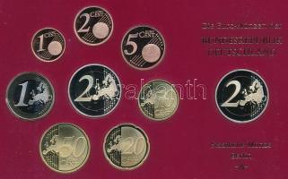 Németország 2008A 1c-2E (8xklf) + 2E "Hamburg" forgalmi szett műanyag és papírtokban T:PP ...