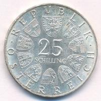 Ausztria 1968. 25Sch Ag "300 éve született von Hildebrandt" T:UNC,AU patina Austria 1968. ...