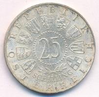 Ausztria 1958. 25Sch Ag "Carl Auer von Welsbach" T:XF patina Austria 1958. 25 Schilling Ag...