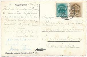 1941 Hargitafürdő, Hargita-fürdő, Harghita-Bai; Vorzsák és Dr. Daladics villák / villas (ragasztónyo...