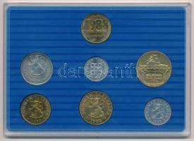 Finnország 1988. 5p-5M (6xklf) forgalmi sor + "Finn verde" zseton szettben, eredeti műanya...