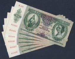 1936. 10P (6x) egymás utáni sorszámokkal T:I