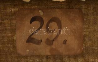 Békéssy Leo (1890-1966): Lovasszekér a völgyben. Olaj, vászon, jelezve jobbra lent. Hátoldalán II. M...