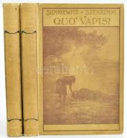 Sienkiewicz Henrik: Quo vadis? I-II. kötet. Fordította: Szekrényi Lajos. Bp., 1903, Fordító. Kiadói egészvászon kötés, gerincnél szakadt, kopottas állapotban.