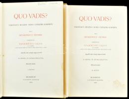 Sienkiewicz Henrik: Quo vadis? I-II. kötet. Fordította: Szekrényi Lajos. Bp., 1903, Fordító. Kiadói ...