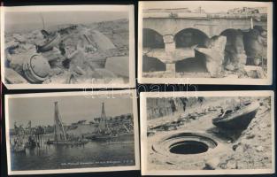 1915 Przemyśl és környéke (Lengyelország), megrongálódott osztrák-magyar védőállások, a károkat szem...