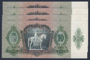 1936. 10P (4x) egymás utáni sorszámokkal T:I
