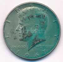 Amerikai Egyesült Államok 1967. 1/2$ Ag "Kennedy" T:XF patina  USA 1967. 1/2 Dollar Ag "Kennedy" C:XF patina  Krause KM#202a