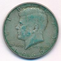 Amerikai Egyesült Államok 1969. 1/2$ Ag "Kennedy" T:XF,VF patina  USA 1969. 1/2 Dollar Ag "Kennedy" C:XF,VF patina  Krause KM#202a