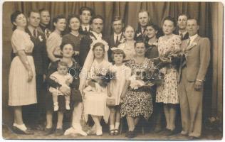 1940 Giurgiu, Gyurgyevó, Gyurgyó; családi csoportkép / family group. Foto N. Vesa photo (EK)