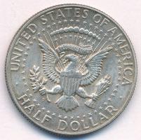 Amerikai Egyesült Államok 1964. 1/2$ Ag "Kennedy" T:AU,XF patina USA 1964. 1/2 Dollar Ag &...