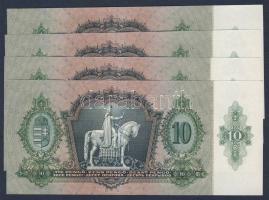 1936. 10P (4x) egymás utáni sorszámokkal T:I