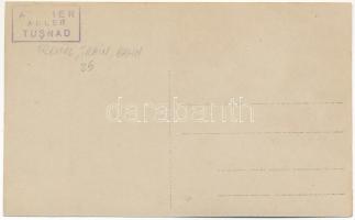 Tusnádfürdő, Baile Tusnad; gőzmozdony, vonat, vasúti híd / locomotive, train, railway bridge. Adler ...